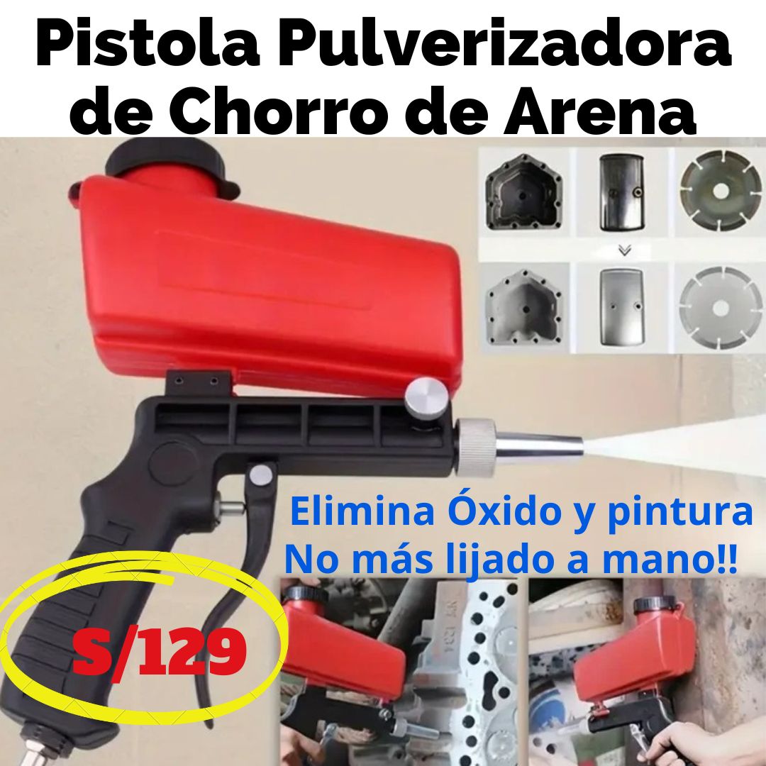 Pistola Pulverizadora de Chorro de Arena